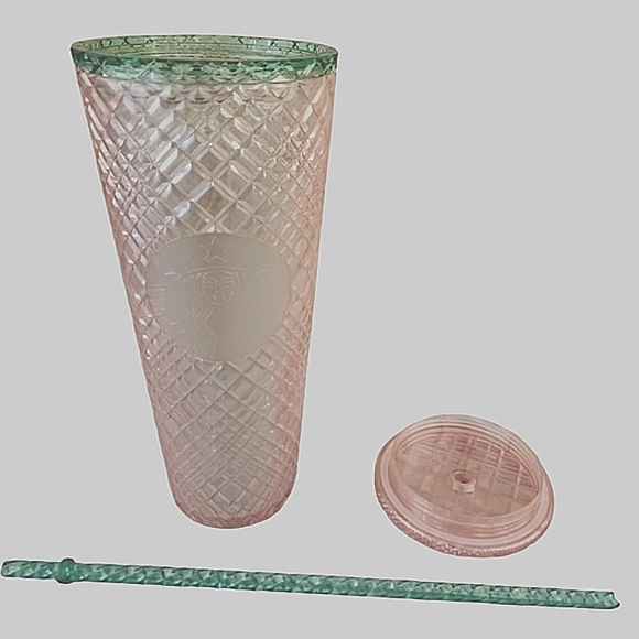 NEW Starbucks Summer Jeweled Pink Pearl Venti Cold Cup Tumbler - Picture 4 of 6